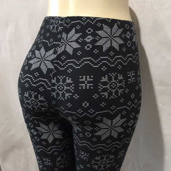 Viv collection Snowflake black leggings - Picture 4 of 6